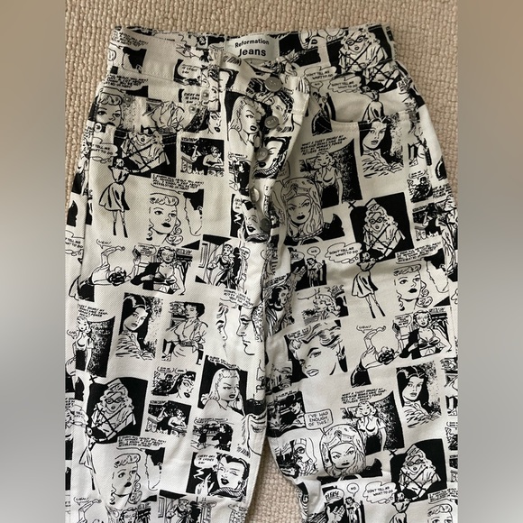 Newsprint High Rise Straight Long Jeans - Picture 2 of 4